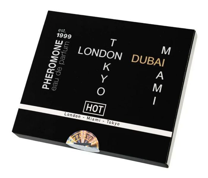 Набор парфюмов для мужчин с феромонами HOT LMTD Pheromone Perfume Мen, 4x5 мл. HOT55401 фото