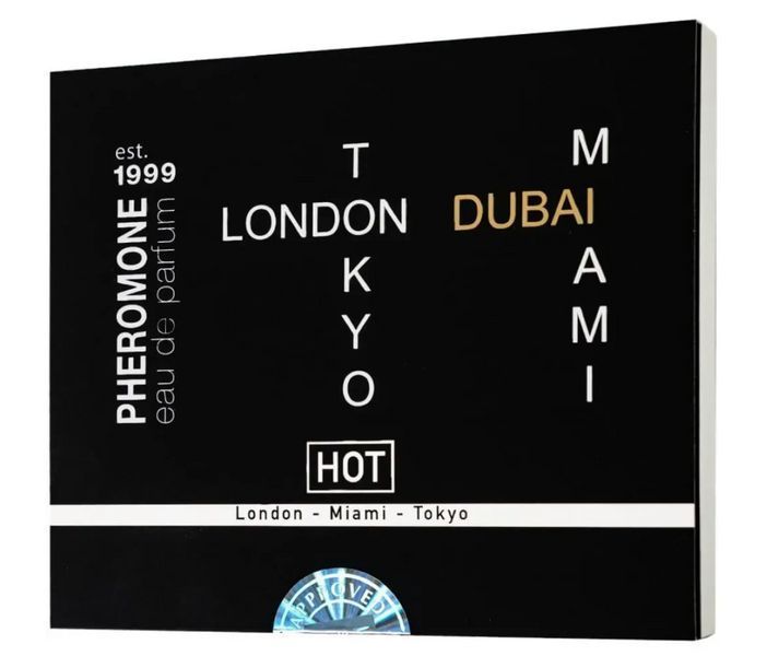 Набор парфюмов для мужчин с феромонами HOT LMTD Pheromone Perfume Мen, 4x5 мл. HOT55401 фото