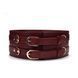 Шкіряний пояс для бондажу Liebe Seele Wine Red Waist Cuff, розмір L SO9462 фото 1