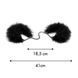 Пухнасті наручники Bijoux Indiscrets Za za zu - feather handcuffs, перові, подарункова упаковка SO2673 фото 5