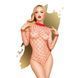 Боді Penthouse Scandalous Red, велика сітка, високий комір, довгі рукави, S/L, XL SO6461 фото 1
