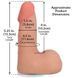 Фалоімітатор Doc Johnson The Realistic Cock ULTRASKYN &mdash; 5 Inch with Balls Vanilla, 13,3х3,8 см. SX4482 фото 7