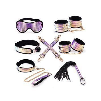 Набір для БДСМ Liebe Seele Pink Glossy 7pcs Bondage Kit SO9507 фото