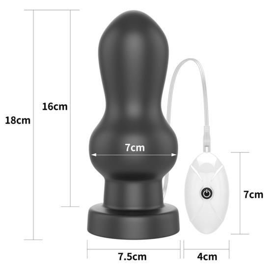 Анальная пробка с вибрацией 7" King Sized Vibrating Anal Rammer", 18х7 см. 6452LVTOY777 фото