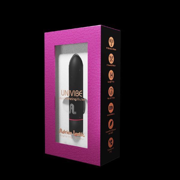 Вибропуля Adrien Lastic Univibe, 9х1,7 см. SO8207 фото