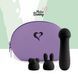 Мінівибратор із двома насадками FeelzToys Mister Bunny Black, 13,5х3,5 см. SO4438 фото 1