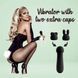 Мінівибратор із двома насадками FeelzToys Mister Bunny Black, 13,5х3,5 см. SO4438 фото 2