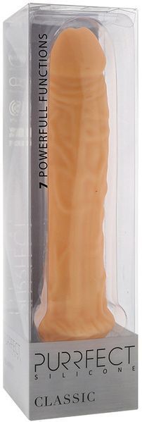 Вібратор PURRFECT SILICONE CLASSIC 8.5 INCH FLESH, 21,5 див. DT20830 фото