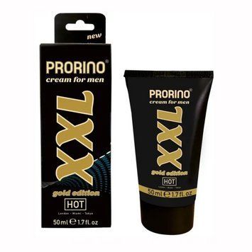 Крем для увеличения члена и улучшения эрекции PRORINO XXL Cream for men - gold edition, 50 мл. HOT78206 фото