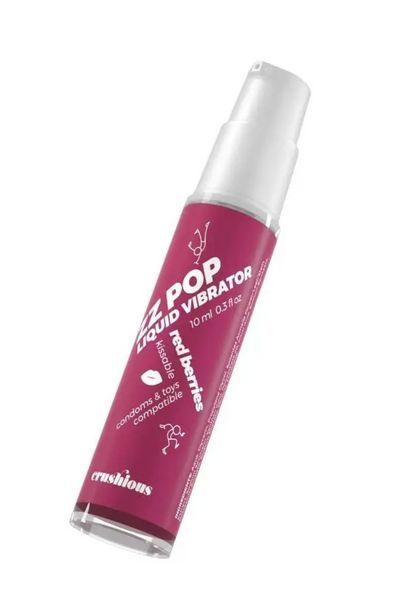 Жидкий вибратор с ягодным вкусом Crushious Zz Pop red berries, 10 мл. С21819 фото