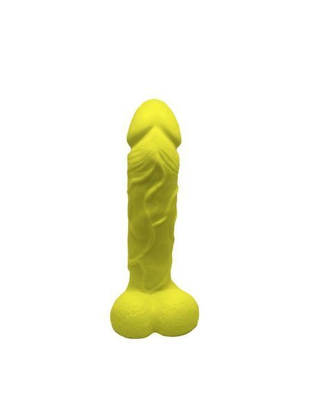 Крафтовое мыло-член с присоской Чистый Кайф Yellow, size L SO2644 фото