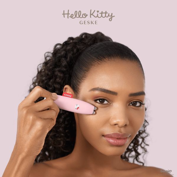Микротоковая ручка для подтяжки лица GESKE MicroCurrent Face-Lift Pen 6в1 by Hello Kitty pink HB0251 фото
