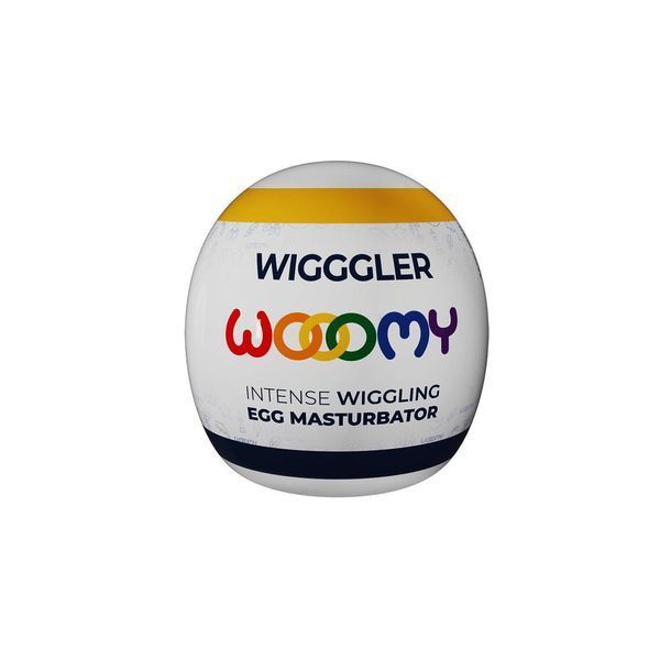 Мастурбатор-яйцо Wooomy Wigggler Mini Masturbator, очень нежный, пробник лубриканта Amorean 1 мл, 6х5,6 см SX1706 фото