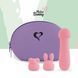 Мінівибратор із двома насадками FeelzToys Mister Bunny Pink, 13,5х3,5 см. SO4437 фото 1