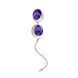 Вагінальні кульки OVO L1 Loveballs Violet 440119 фото 1