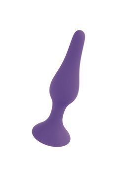 Анальный плаг Silicone Purple Plug S, 10х2,4 см. 62530064-00088 фото