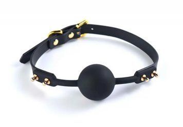Кляп с силиконовым шариком Solid Medium Ball Gag UPKO, 4 см. U22218 фото