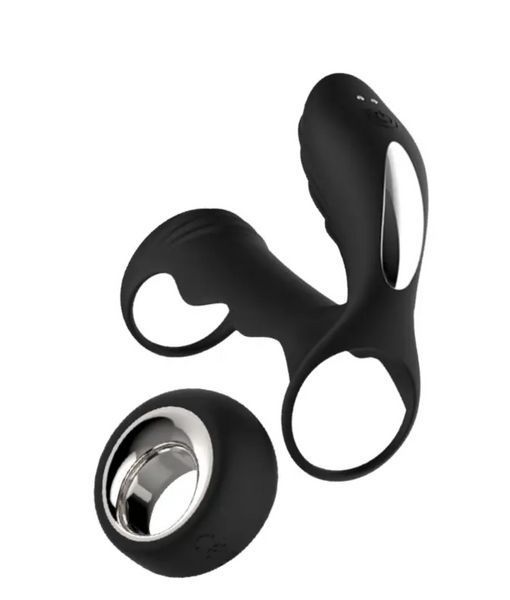 Насадка на член із вібрацією Get Lock Vibrating Cock Cage Clear, 7,6х2 см. DT21624 фото