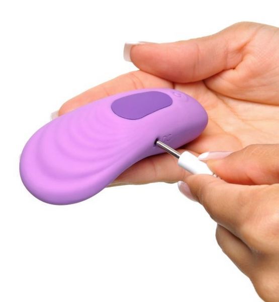 Вибратор в трусики с дистанционным пультом управления Fantasy For Her Remote Silicone Please-Her от Pipedream 400583 фото