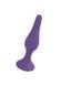 Анальный плаг Silicone Purple Plug S, 10х2,4 см. 62530064-00088 фото 1