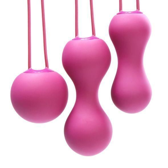 Набор вагинальных шариков Je Joue - Ami Fuchsia, диаметр 3,8-3,3-2,7 см, вес 54-71-100 гр SO3044 фото