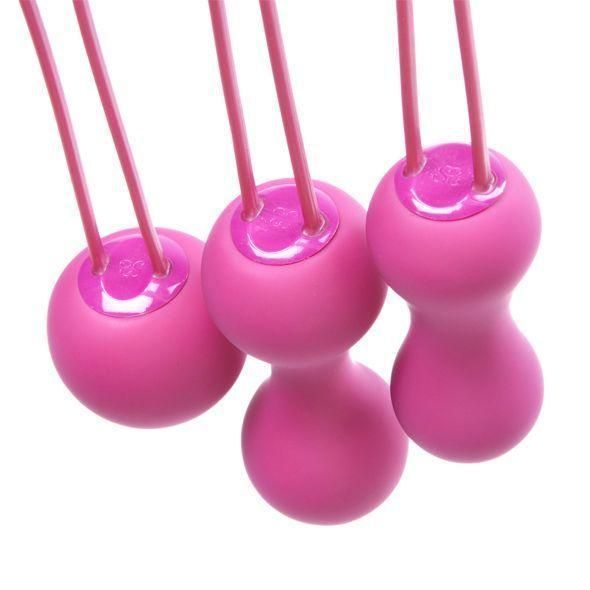 Набор вагинальных шариков Je Joue - Ami Fuchsia, диаметр 3,8-3,3-2,7 см, вес 54-71-100 гр SO3044 фото