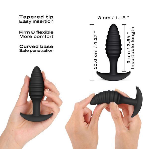 Силіконова анальна пробка Dorcel SPIRAL PLUG, 10,6х3 см. SO8289 фото