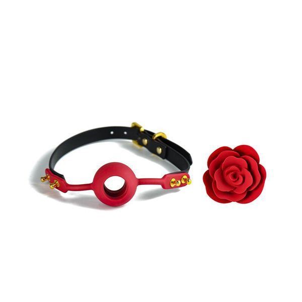 Роскошный кляп в виде розы Zalo - Rose Ball Gag SO6690 фото