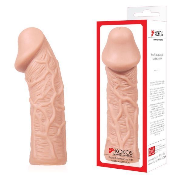 Насадка на пеніс Kokos Extreme Sleeve Nes ES-05, розмір M, 15х4,3 см. SO1277 фото
