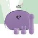 Мінівібратор із двома насадками FeelzToys Mister Bunny Purple, 13,5х3,5 см. SO4439 фото 1
