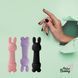 Мінівібратор із двома насадками FeelzToys Mister Bunny Purple, 13,5х3,5 см. SO4439 фото 6