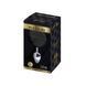 Металевий анальний затор Кролячий хвостик Alive Fluffy Plug Black, розмір L, 9х4 см. SO6318 фото 2