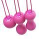 Набор вагинальных шариков Je Joue - Ami Fuchsia, диаметр 3,8-3,3-2,7 см, вес 54-71-100 гр SO3044 фото 2