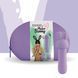 Мінівібратор із двома насадками FeelzToys Mister Bunny Purple, 13,5х3,5 см. SO4439 фото 2