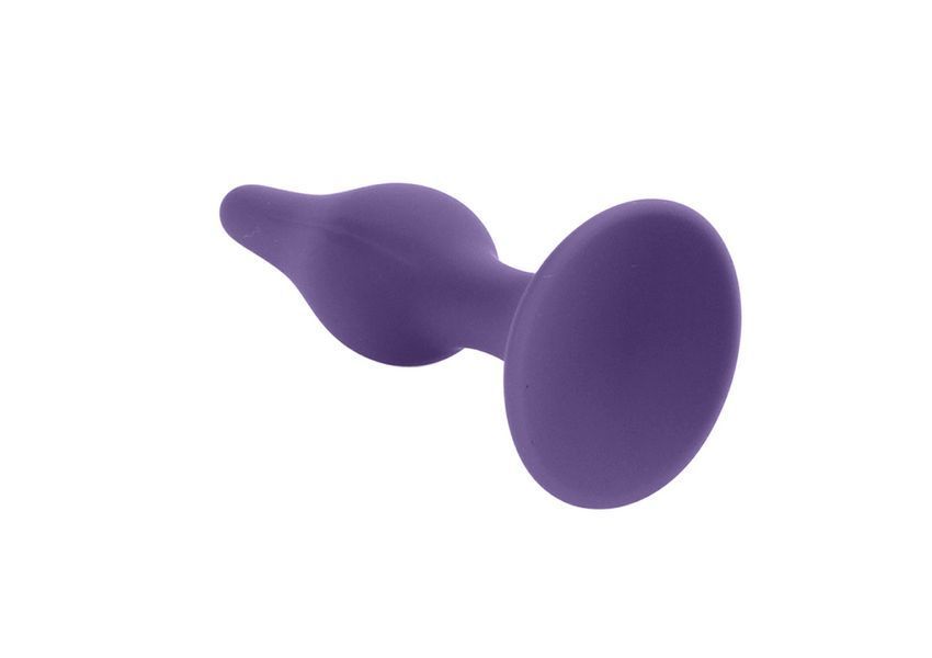 Анальный плаг Silicone Purple Plug S, 10х2,4 см. 62530064-00088 фото