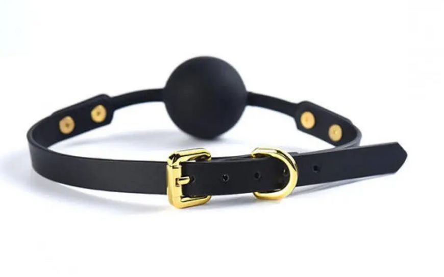 Кляп із силіконовою кулькою Solid Medium Ball Gag UPKO, 4 см. U22218 фото
