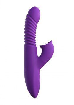 Вібратор з підігрівом, обертанням і товчками Fantasy For Her Ultimate Thrusting Clit Стимулювати-Her, 24х3,4 див. 400685 фото