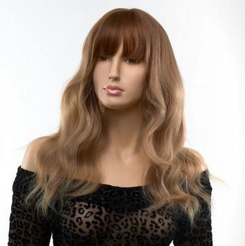 Перука довга хвиляста з чубчиком Fetish Hair омбре русявий, 50 см. 98487/SM6088 фото