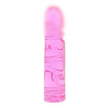 Реалістичний фаллоїмітатор VIVID JELLY DILDO-Pink, 20х4,3 см. CH20311 фото