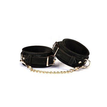Поножи Liebe Seele Boudoir Amor Ankle Cuffs Black, съемная соединительная цепочка SX1670 фото