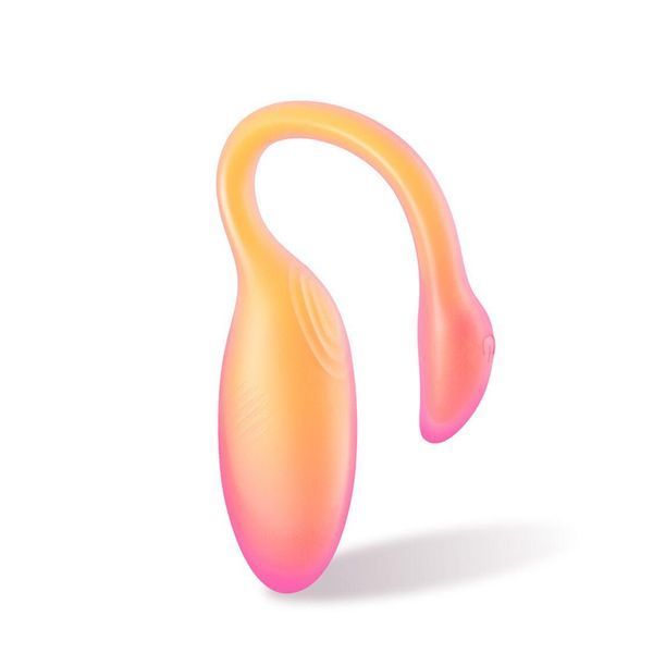 Смарт-віброяйце Magic Motion Flamingo Max Orange 2 в 1: віброяйце та тренажер Кегеля, 10 режимів, 11х3,2 см. SX2193 фото