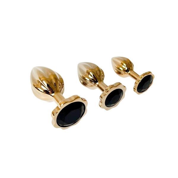 Набор металлических анальных пробок LOCKINK YEAHWOW Nympho Butt Plug Set, 3 шт. SX2840 фото