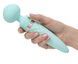 Роскошный вибромассажер 2 в 1 с ротацией и подогревом PILLOW TALK - Sultry Teal, 20,5х5 см. SO2718 фото 7