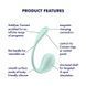 Смарт-віброяйце Satisfyer Smooth Petal Connect App, 23х3,8 см. SX0666 фото 6