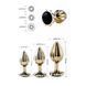 Набор металлических анальных пробок LOCKINK YEAHWOW Nympho Butt Plug Set, 3 шт. SX2840 фото 6