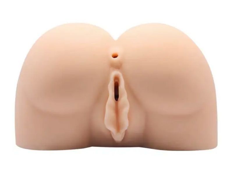 Мастурбатор із двома отворами та вібрацією "Crazy Bull Realistic Vagina and Anal Vibrating", 16х15,5 см. BM-009190Z-1 фото