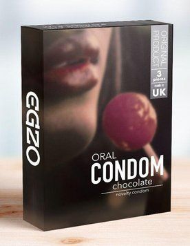 Оральные презервативы со вкусом шоколада EGZO Chocolate, 3 шт. OC05 фото