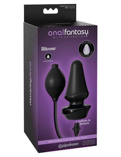 Надувна анальна пробка - Anal Fantasy Elite Inflatable Silicone Anal Plug, 12,4х5,3 см. 61325415830000 фото