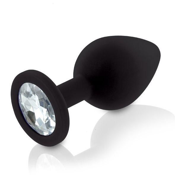Набір анальних корків із кристалом Rianne S: Booty Plug Set Black SO3889 фото