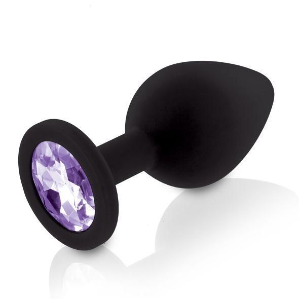 Набір анальних корків із кристалом Rianne S: Booty Plug Set Black SO3889 фото